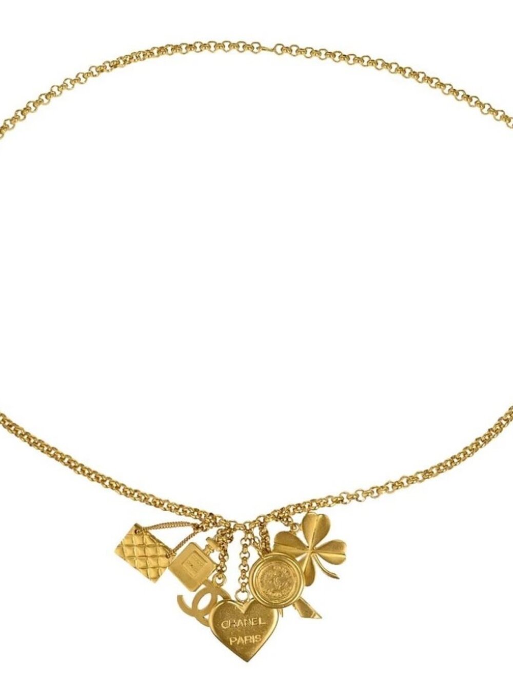 Chanel Chain Necklace Icon Gold 96P 168291